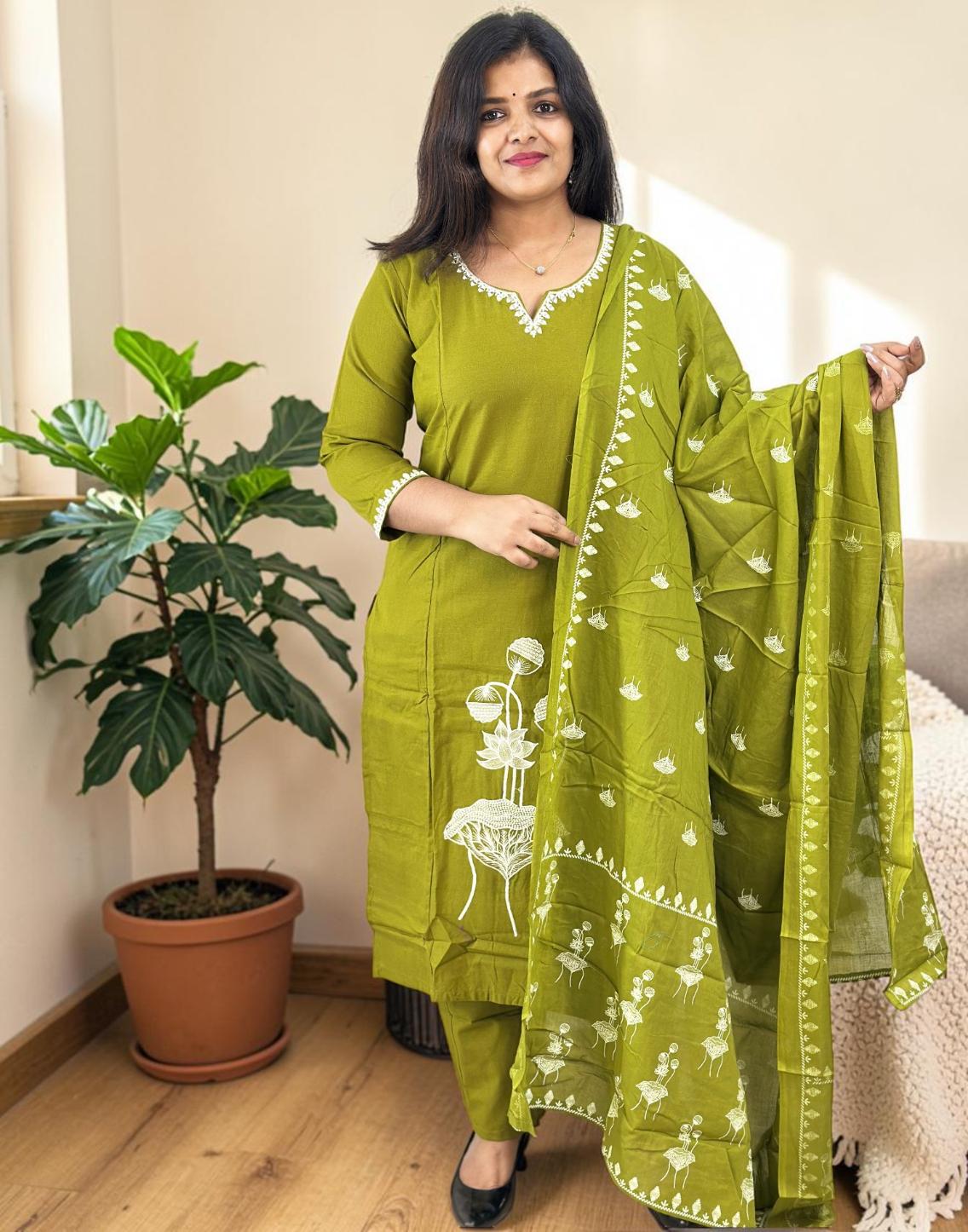 READY TO WEAR OLIVE GREEN E6919 240426RW - ELENTRA DESIGNS BY NIMI HEINS