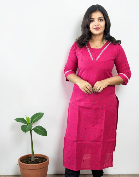 KURTIS HOT PINK E6936 010526K - ELENTRA DESIGNS BY NIMI HEINS