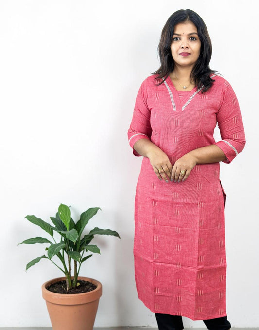 KURTIS PEACHES PINK E6936 020526K - ELENTRA DESIGNS BY NIMI HEINS