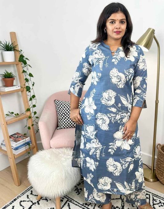 CO-ORD SET BLUISH GRAY E6939 030526CS