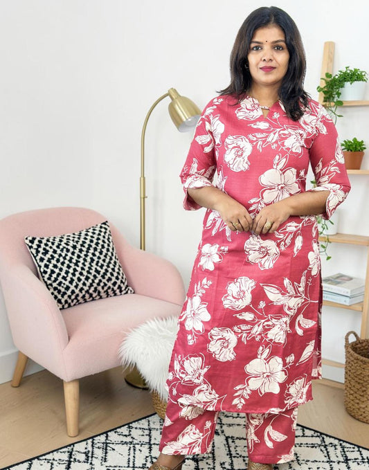 CO-ORD SET DUSTY PINK E6939 030526CS - ELENTRA DESIGNS BY NIMI HEINS