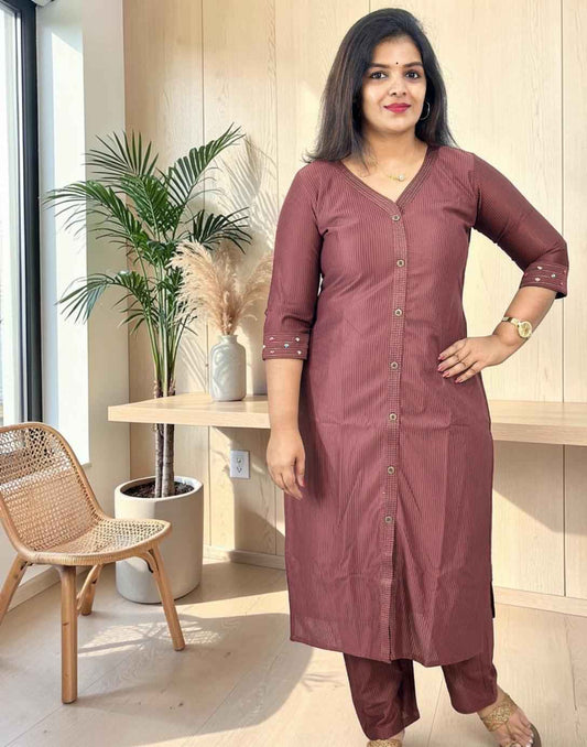 CO-ORD SET COFFEE E6982 210526CS