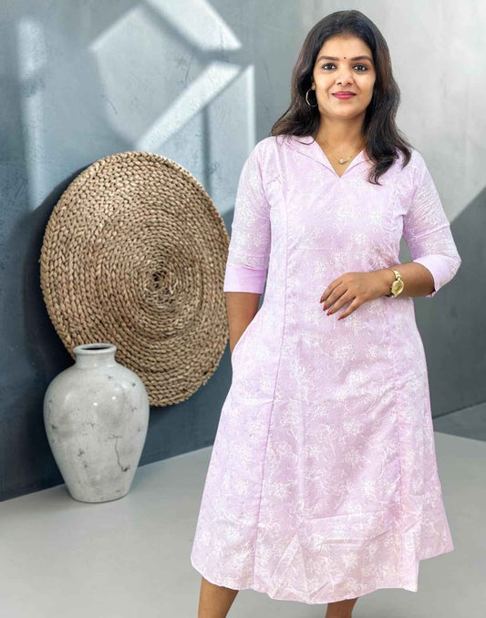 KURTIS A-LINE LILAC E7003 220526K