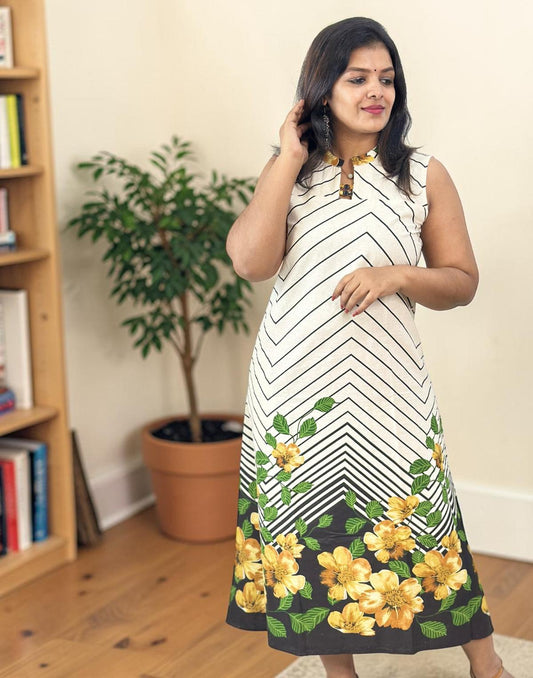 DRESSES A-LINE YELLOW E7004 250526AD - ELENTRA DESIGNS BY NIMI HEINS