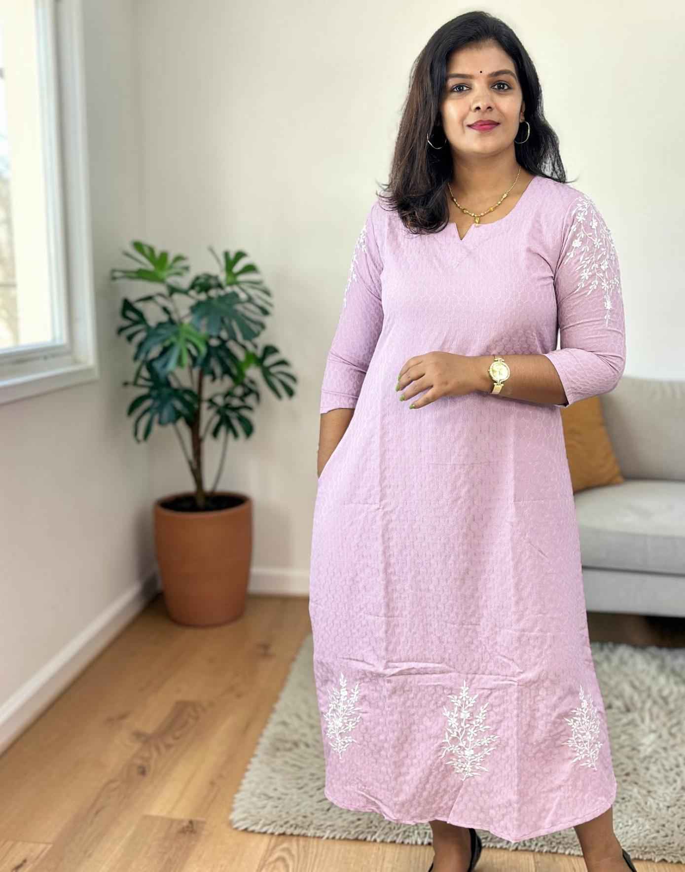 KURTIS A-LINE LILAC E7017 290526AK