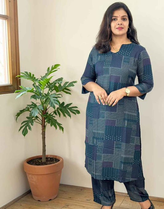 CO-ORD SET DARK PEACOCK GREEN E7016 290526CS