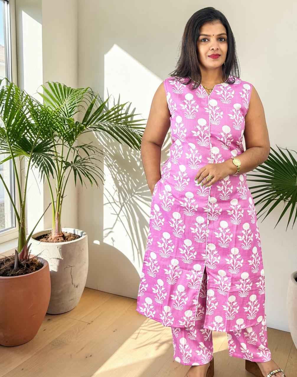 CO-ORD SET LAVENDER PINK E7019 010626CS