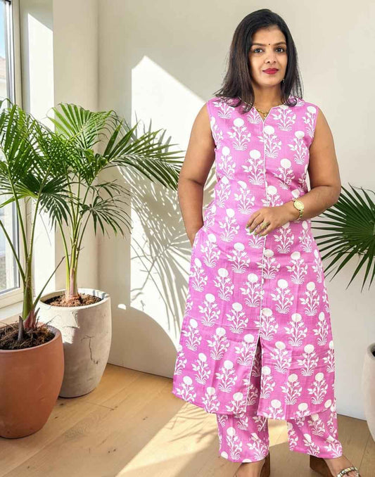 CO-ORD SET LAVENDER PINK E7019 010626CS