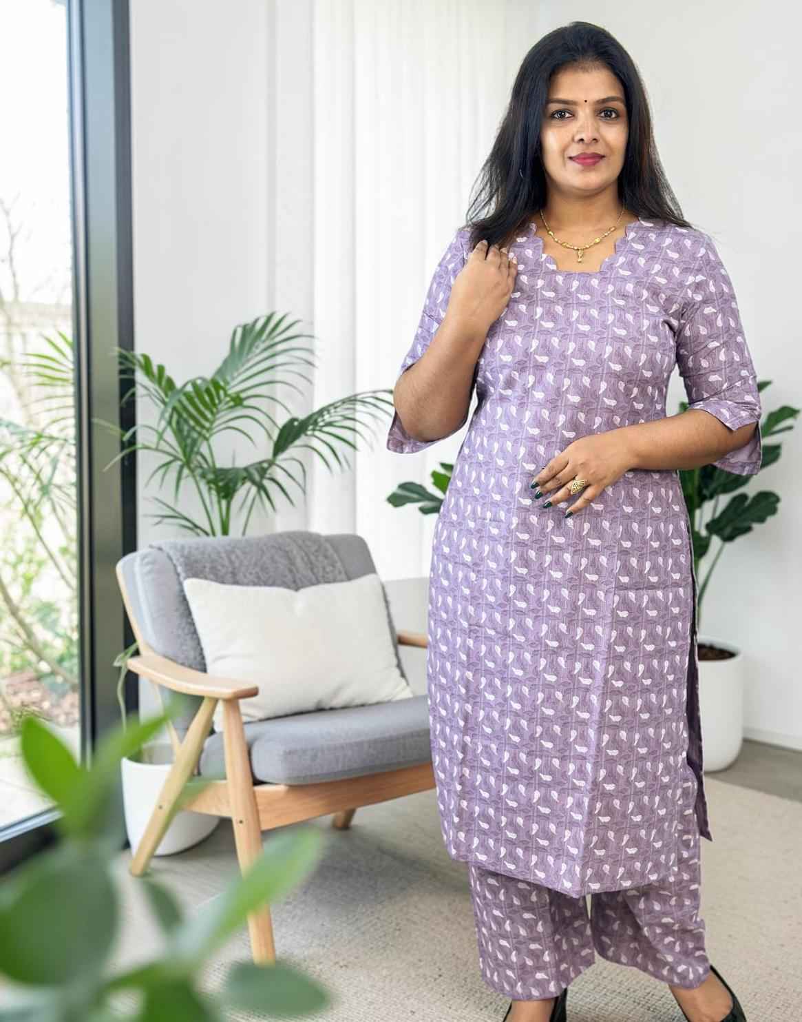 CO-ORD SET LAVENDER E7030 070626CS - ELENTRA DESIGNS BY NIMI HEINS