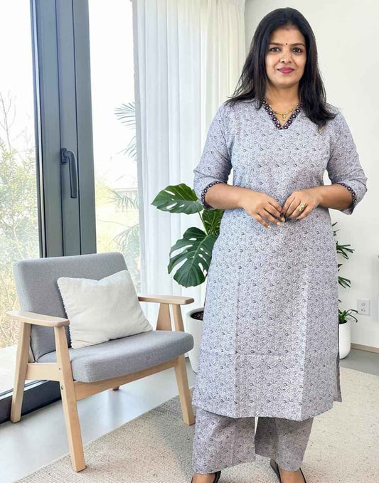 CO-ORD SET GRAY E7031 080626CS