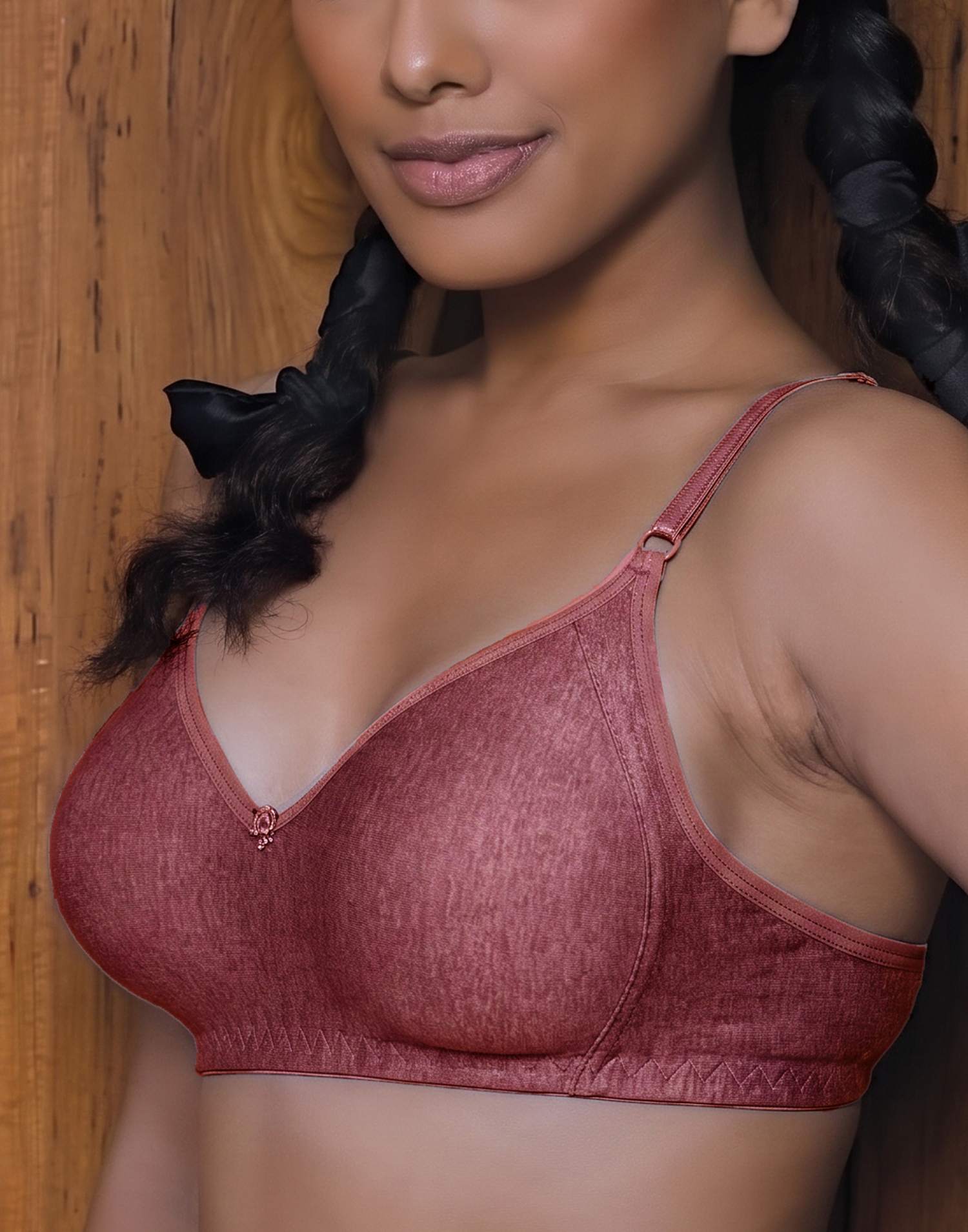 NON PADDED BRA BLOSSOM LIFE STYLE DARK ONION B4U1023 230626BR - ELENTRA DESIGNS BY NIMI HEINS
