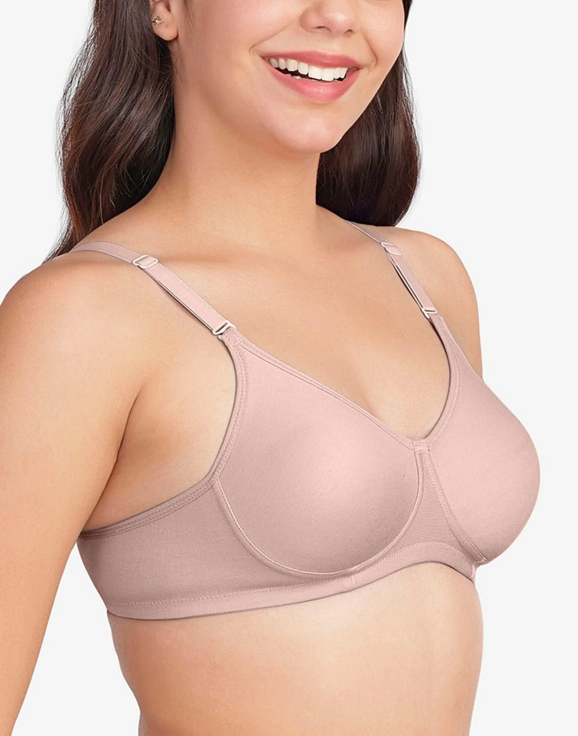 NON PADDED BRA VSTAR DAILY MOULD ESSENTIAL MOCHA E3429 130626BR - ELENTRA DESIGNS BY NIMI HEINS