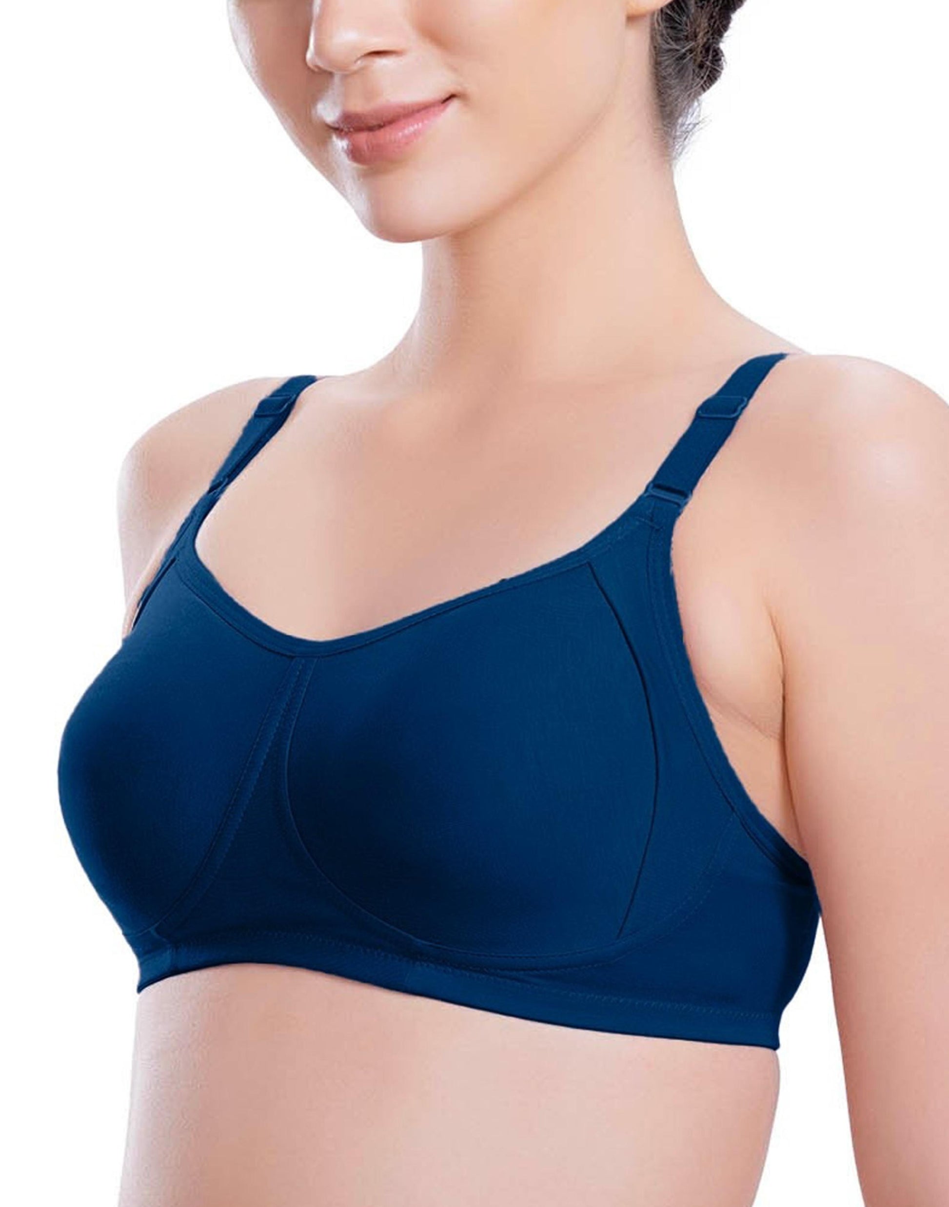 NON PADDED BRA VSTAR SHAPEUP MOULD NAVY E6430 130626BR - ELENTRA DESIGNS BY NIMI HEINS
