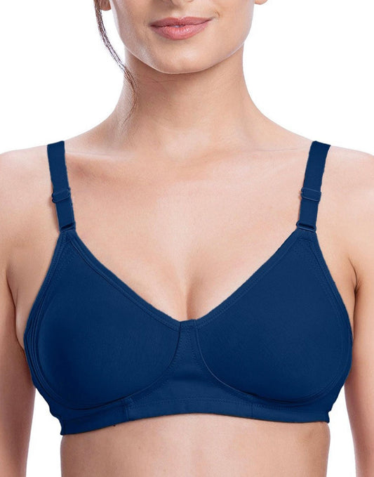NON PADDED BRA VSTAR CIRCLE FIT NAVY E6428 130626BR - ELENTRA DESIGNS BY NIMI HEINS