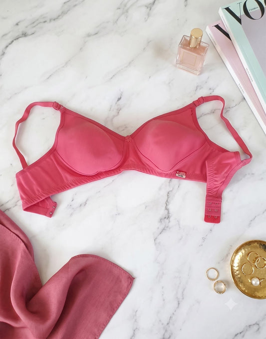 SEMI PADDED BRA V-MAX PEACHES PINK E6077 - E6078 121025BR - ELENTRA DESIGNS BY NIMI HEINS