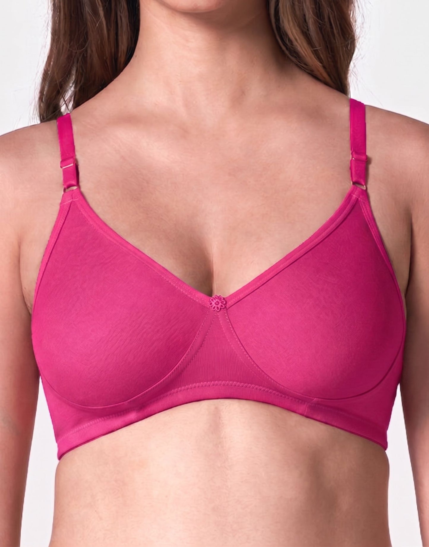 NON PADDED T-SHIRT BRA BLOSSOM LARA RANI PINK B4U265 240625BR