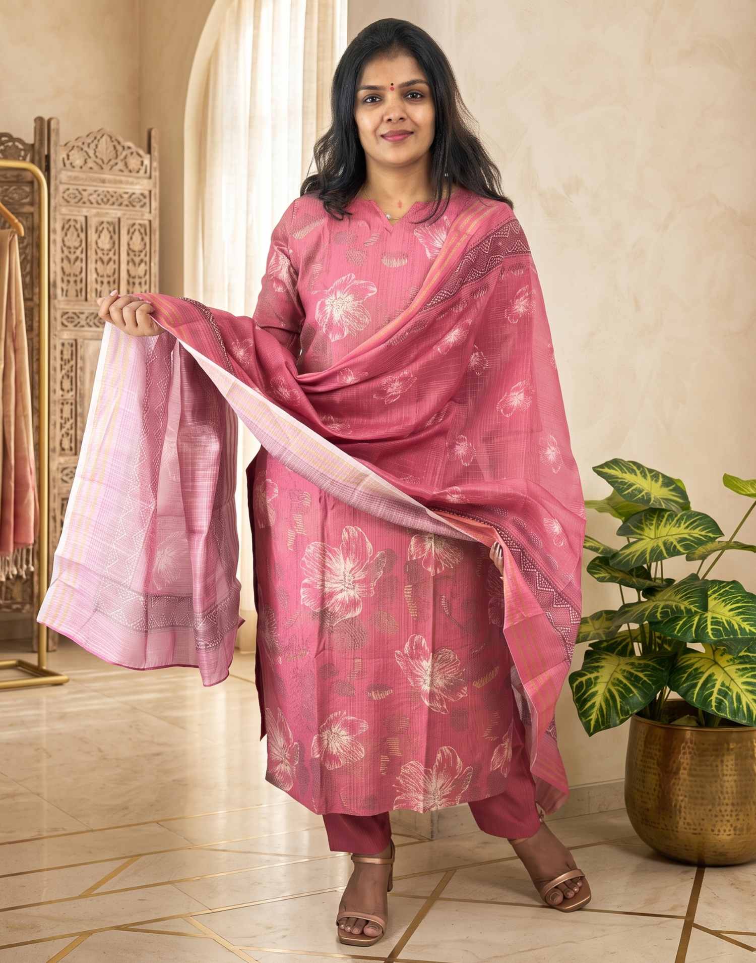 READY TO WEAR LOTUS PINK E7069 270626RW - ELENTRA DESIGNS BY NIMI HEINS