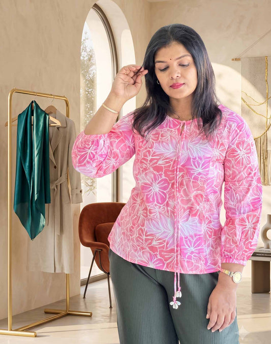 SHORT TOP PINK E5375 280726ST - ELENTRA DESIGNS BY NIMI HEINS