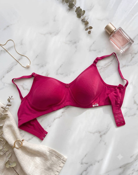 SEMI PADDED BRA V-MAX RANI PINK E6077 - E6078 121025BR - ELENTRA DESIGNS BY NIMI HEINS