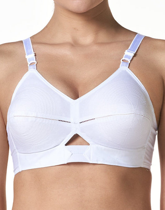 NON PADDED COTTON ROUND STITCH BRA BLOSSOM PRIYASAJINI WHITE B4U1501-E1567 251025BR - ELENTRA DESIGNS BY NIMI HEINS
