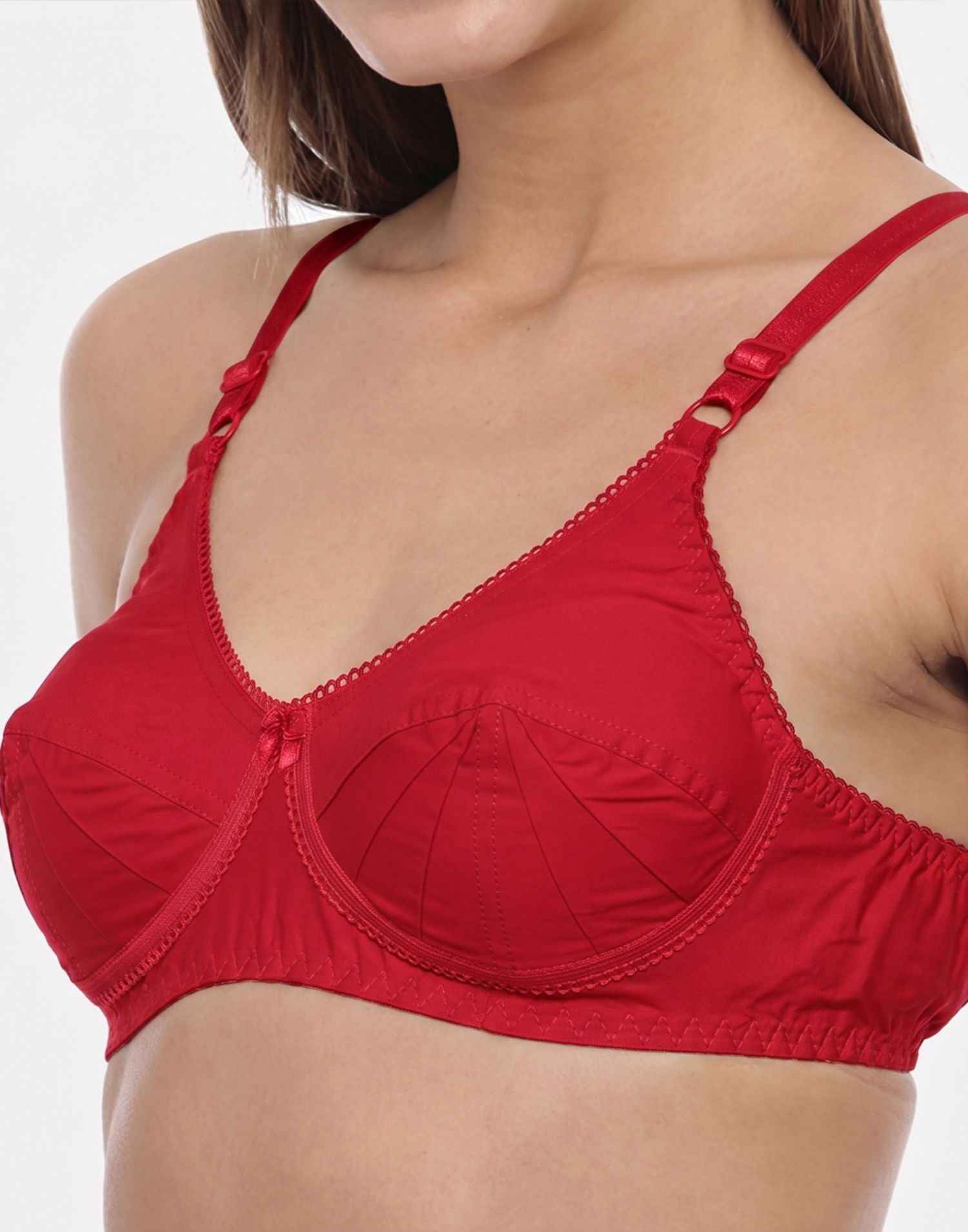 NON PADDED SAREE BRA BLOSSOM RED E3009-E3012 251025BR