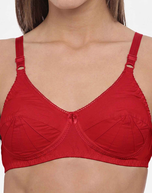NON PADDED SAREE BRA BLOSSOM RED E3009-E3012 251025BR