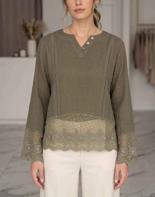 SHORT TOP DUSTY GREEN E5259 300626ST