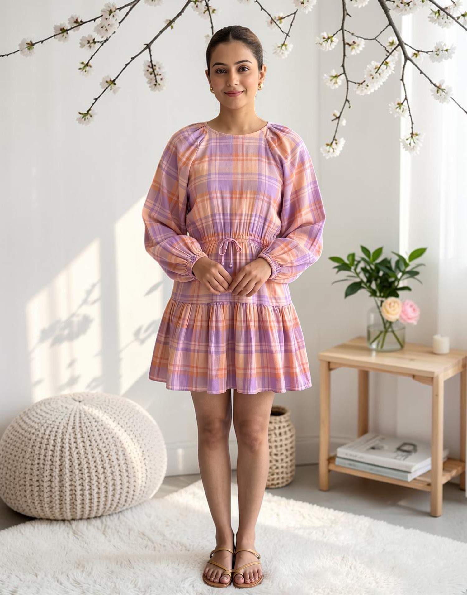 TUNICS ORANGE n PURPLE E4370 300626ST - ELENTRA DESIGNS BY NIMI HEINS