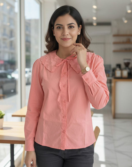 SHORT TOP PEACH E4373 300626ST - ELENTRA DESIGNS BY NIMI HEINS