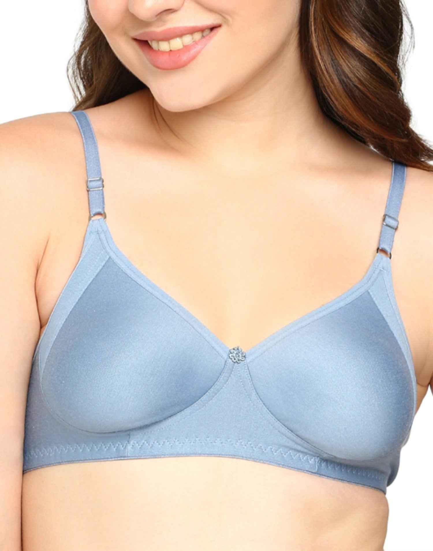NON PADDED T-SHIRT BRA BLOSSOM GRACIOUS SILVER GRAY E3008-E3011 110625BR