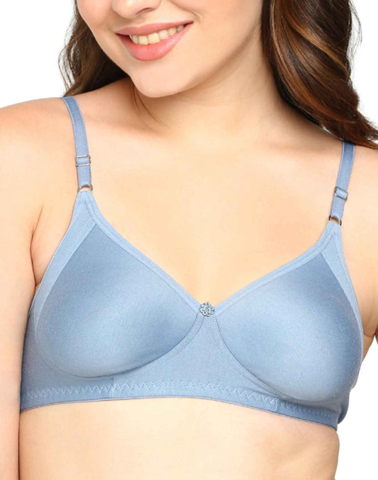 NON PADDED T-SHIRT BRA BLOSSOM GRACIOUS SILVER GRAY E3008-E3011 110625BR