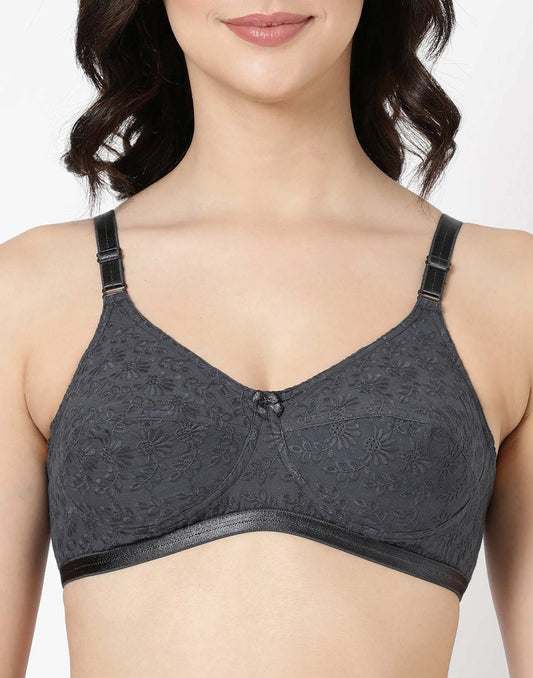 NON PADDED BRA BLOSSOM TRUST ME CARBON E3174 251025BR - ELENTRA DESIGNS BY NIMI HEINS