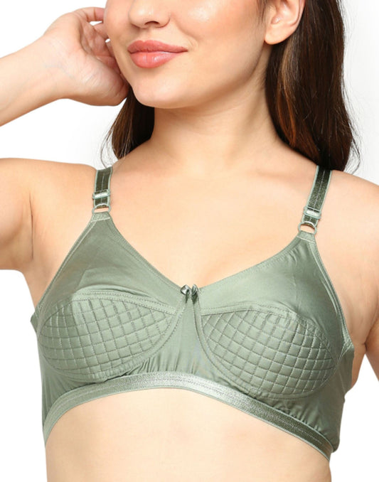 SEMI PADDED BRA BLOSSOM WONDER LIFT ICEBERG GREEN E3177 210626BR - ELENTRA DESIGNS BY NIMI HEINS