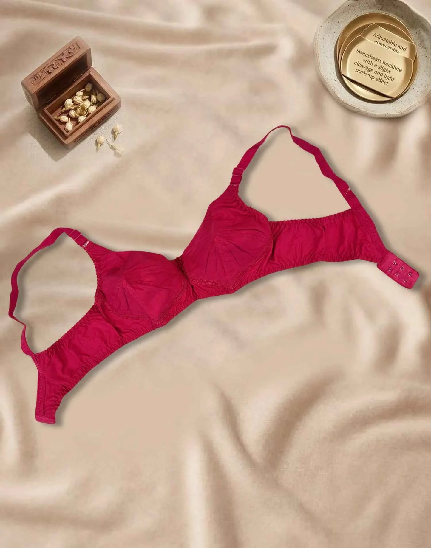 NON PADDED SAREE BRA COLLIN COUTURE HOT PINK E5461 120626BR