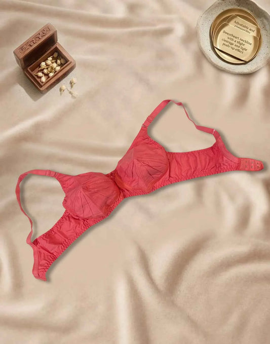 NON PADDED SAREE BRA COLLIN COUTURE CORAL E5461 120626BR