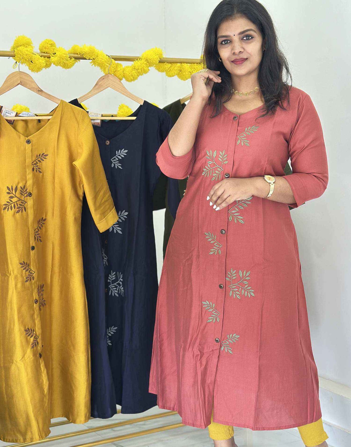 KURTIS A-LINE RUST E7149 220726AK