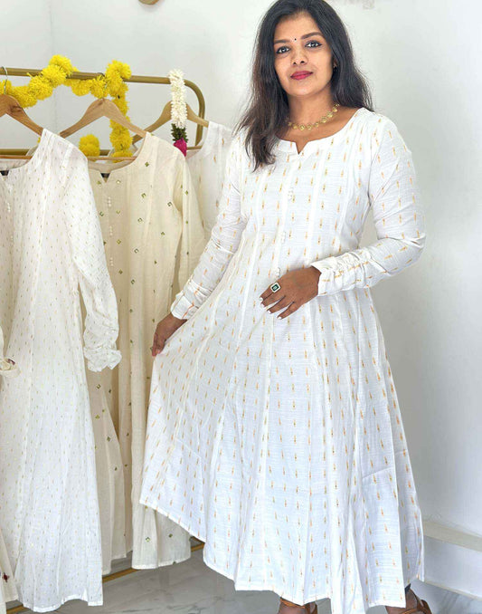 KURTIS PANEL CUT ANARKALI OFF WHITE 3 220726PA