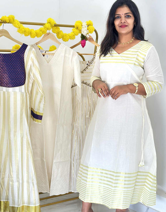 KURTIS A-LINE CREAM 1 E6049 240726AK - ELENTRA DESIGNS BY NIMI HEINS