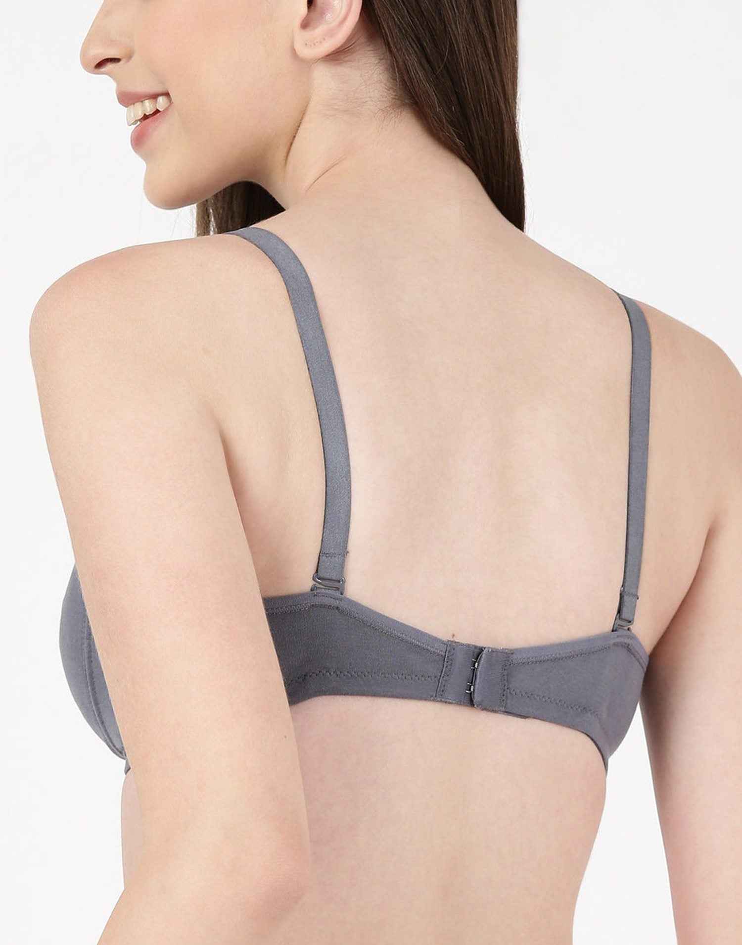 NON PADDED T-SHIRT BRA BLOSSOM QUILL SOFT STEEL GRAY B4U270 220625BR