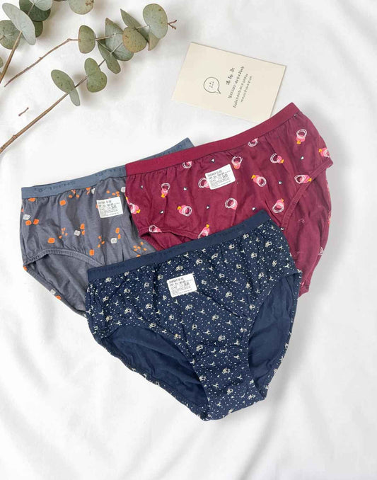 PANTY CHERRY TEENS LIFESTYLE ASSORTED 9 (PACK OF 3) E7022 040626PY