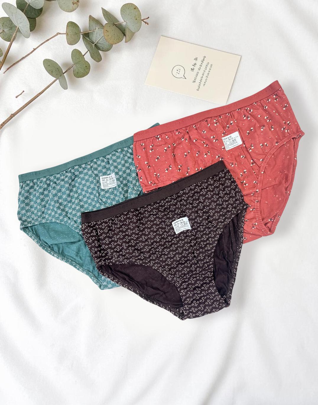 PANTY CHERRY TEENS LIFESTYLE ASSORTED 5 (PACK OF 3) E7022 040626PY - ELENTRA DESIGNS BY NIMI HEINS