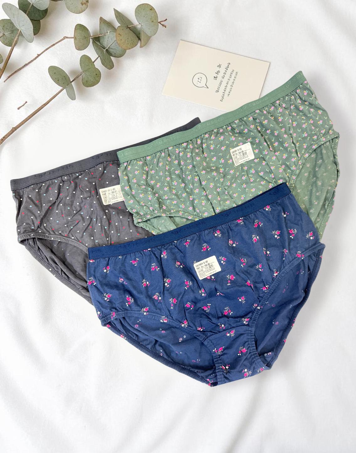 PANTY CHERRY TEENS LIFESTYLE ASSORTED 17 (PACK OF 3) E7022 040626PY - ELENTRA DESIGNS BY NIMI HEINS