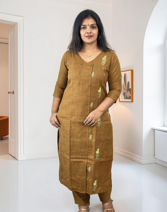 KURTI SET OCHRE E7330 180926KS