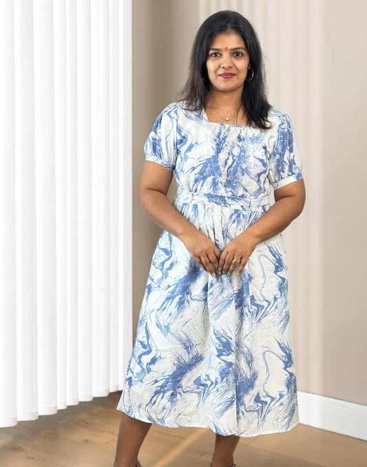 A-LINE DRESSES BLUE E7332 190926AD - ELENTRA DESIGNS BY NIMI HEINS