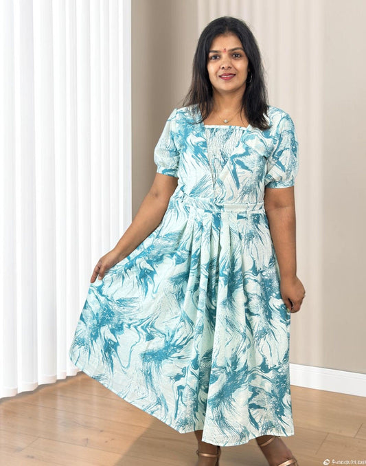A-LINE DRESSES SEA GREEN E7332 190926AD - ELENTRA DESIGNS BY NIMI HEINS