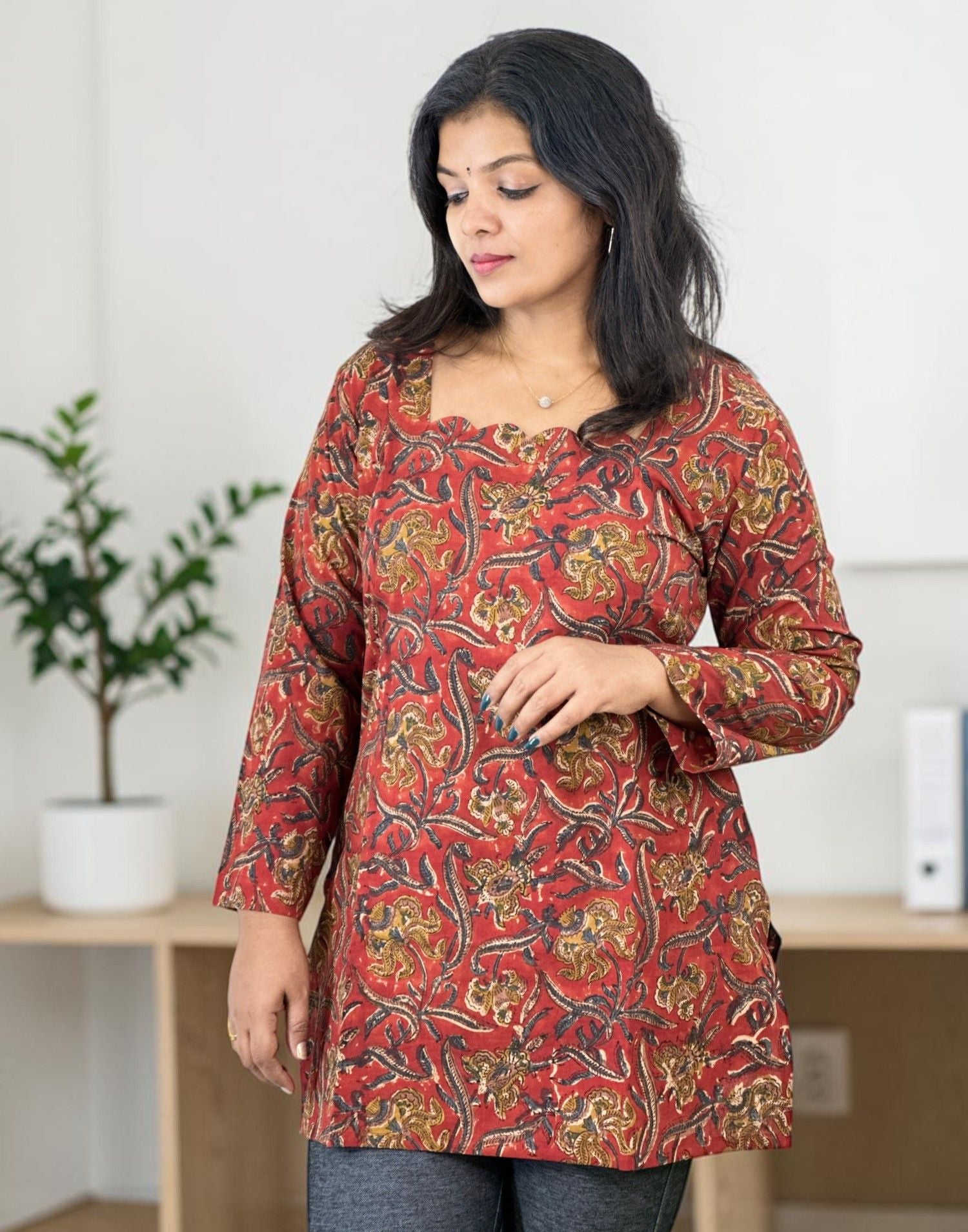 SHORT TOP RUST 270926ST - ELENTRA DESIGNS BY NIMI HEINS