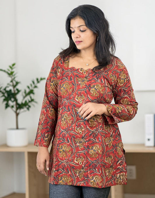 SHORT TOP RUST 270926ST - ELENTRA DESIGNS BY NIMI HEINS