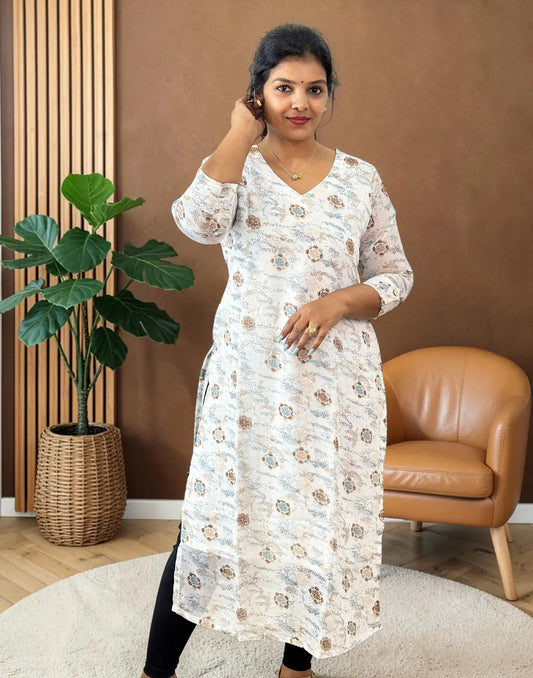 SLITTED KURTI CHOCOLATE E7367 091026SK