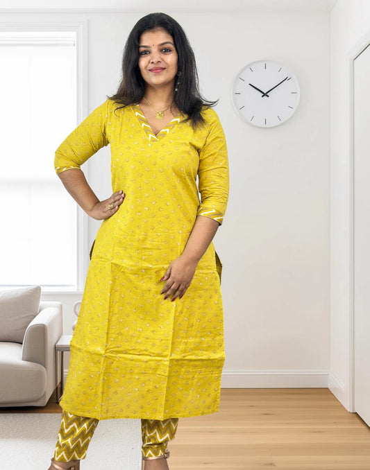 KURTI SET YELLOW E7402 221026KS