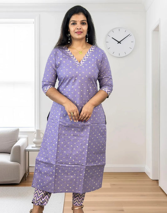 KURTI SET LAVENDER E7402 221026KS